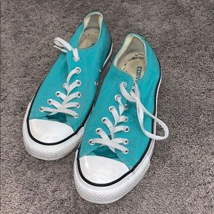 Unisex teal converse ALL STAR chuck Taylors